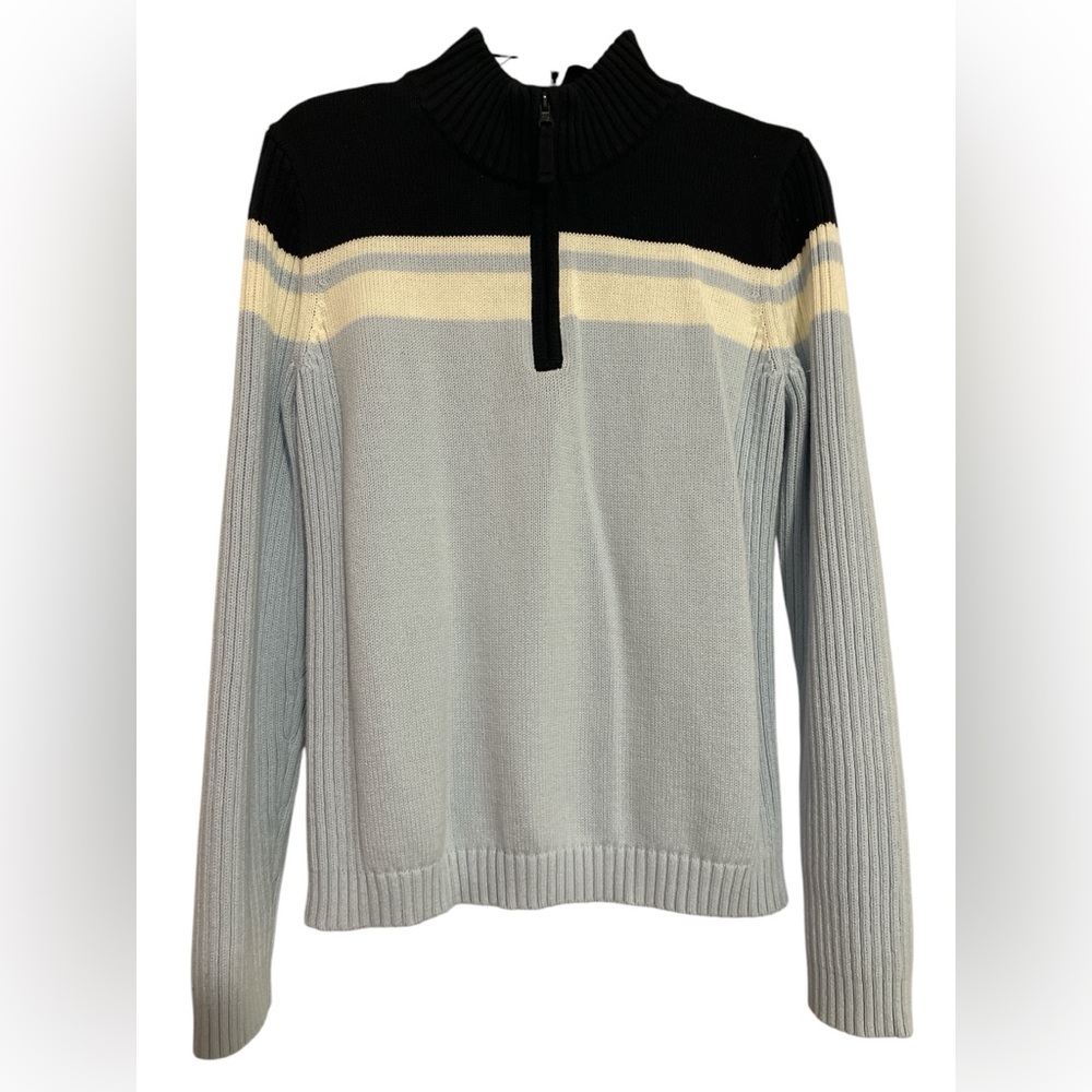 St. John’s Bay 100% Blue Half Zip Sweater